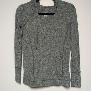 aerie Heather Gray Hooded Pullover